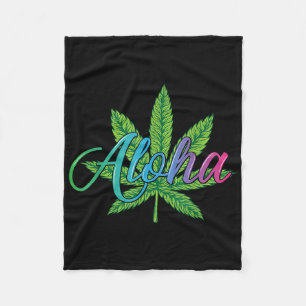 Aloha Hawaii Leaf van het eiland - Aloha Spirit Fleece Deken