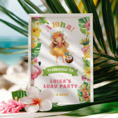 Aloha Hawaii Luau verjaardagsfeestje welkom Poster
