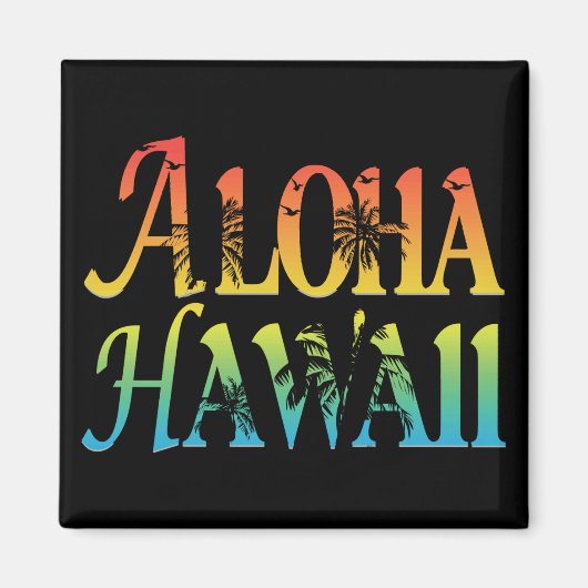 Aloha Hawaii Magneet (Voorkant)