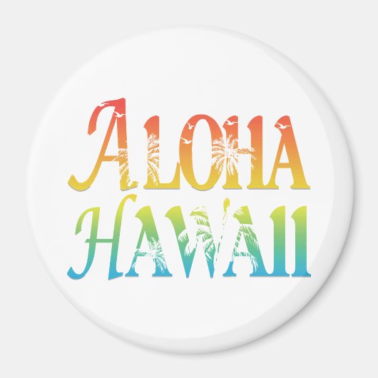 Aloha Hawaii Magneet (Voorkant)