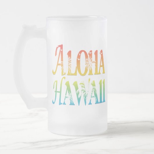 Aloha Hawaii Matglas Bierpul (Links)