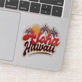 Aloha Hawaii op maat gesneden vinyl stickers