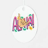 Aloha Hawaii Ornament (Voorkant links)