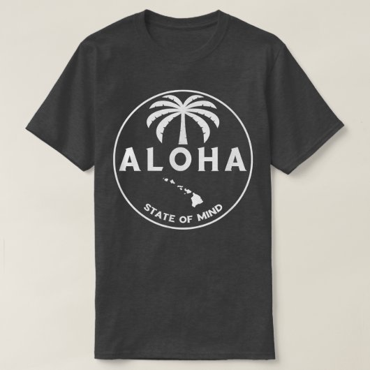 Aloha Hawaii Palm Tree - Feel the Aloha Hawaiian S T-shirt (Design voorkant)