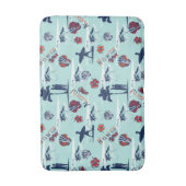 Aloha Hawaii Palm Trees Surf Hawaii Art Pattern Badmat (Voorkant Verticaal)