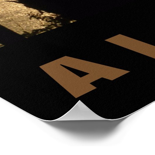 Aloha Hawaii Palm Trees Tropics Sunset Travel Poster (Hoek)