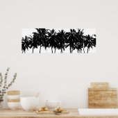 Aloha Hawaii Palm Trees Tropics Travel Poster (Keuken)