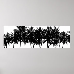 Aloha Hawaii Palm Trees Tropics Travel Poster