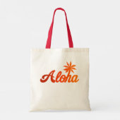 Aloha Hawaii  Palmboom Hawaiian Aloha Tote Bag (Achterkant)
