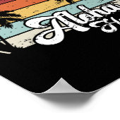 Aloha Hawaii Palms Cool Casual Summer Beach Vacati Poster (Hoek)