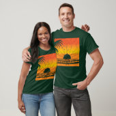 Aloha Hawaii palmvogels zon grappig T-shirt (Unisex)