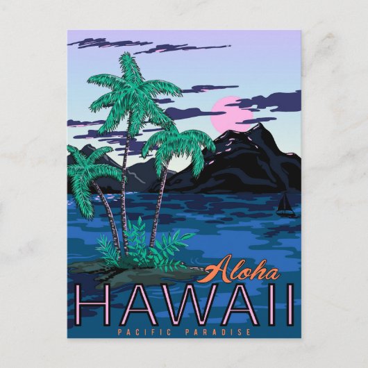 Aloha Hawaii, paradijs in de stille oceaan, , reiz Briefkaart (Voorkant)