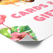 Aloha hawaii party Kaarten en geschenken Poster (Hoek)