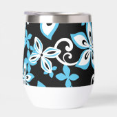 ALOHA HAWAII PATROON IN ZWART/BLAUW (Rechts)