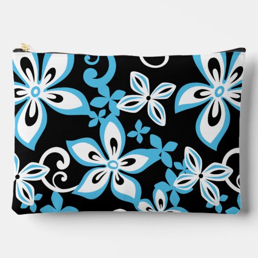 ALOHA HAWAII PATROON IN ZWART/BLAUW ETUI (Voorkant)