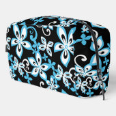 ALOHA HAWAII PATROON IN ZWART/BLAUW TOILETTASJE (Rechterhoek)
