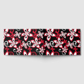 ALOHA HAWAII PATROON IN ZWART EN ROOD GASTENBOEK (Volledig)