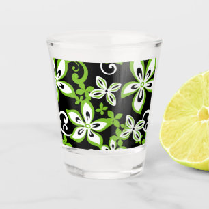 ALOHA HAWAIÏ PATROON IN ZWART/LIME SHOT GLAS
