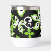 ALOHA HAWAII PATROON IN ZWART/LIMOEN (Rechts)