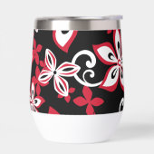 ALOHA HAWAII PATROON IN ZWART/ROOD (Links)