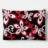 ALOHA HAWAII PATROON IN ZWART/ROOD ETUI (Achterkant)