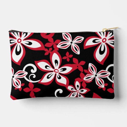 ALOHA HAWAII PATROON IN ZWART/ROOD ETUI (Achterkant)