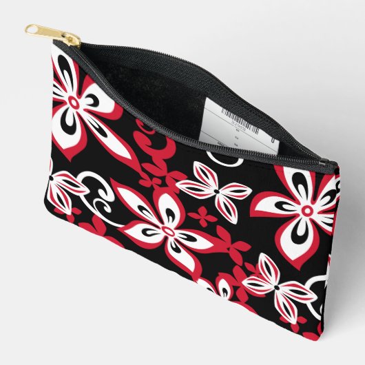 ALOHA HAWAII PATROON IN ZWART/ROOD ETUI (Open)