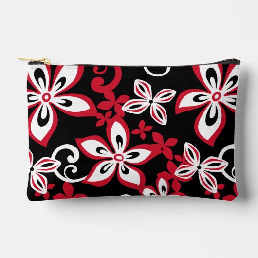 ALOHA HAWAII PATROON IN ZWART/ROOD ETUI (Voorkant)