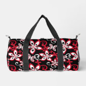 ALOHA HAWAII PATROON IN ZWART/ROOD PLUNJEZAK (Voorkant)