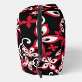 ALOHA HAWAII PATROON IN ZWART/ROOD TOILETTASJE (Rechts)