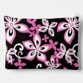 ALOHA HAWAII PATROON IN ZWART/ROZE ETUI (Achterkant)