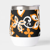 ALOHA HAWAII PATROON IN ZWART/SINAASAPPEL (Links)