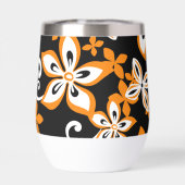 ALOHA HAWAII PATROON IN ZWART/SINAASAPPEL (Achterkant)