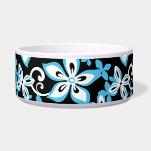 ALOHA HAWAIÏ PATROON ZWART/BLAUW VOERBAKJE