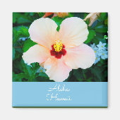 Aloha Hawaii Peach Color State Flower Hibiscus Magneet (Voorkant)