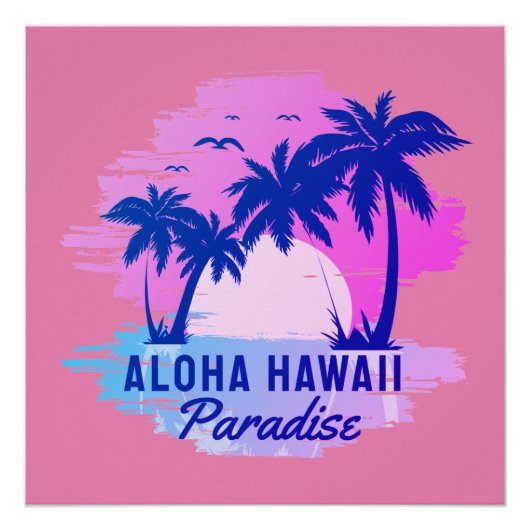 aloha hawaii perfect poster (Voorkant)