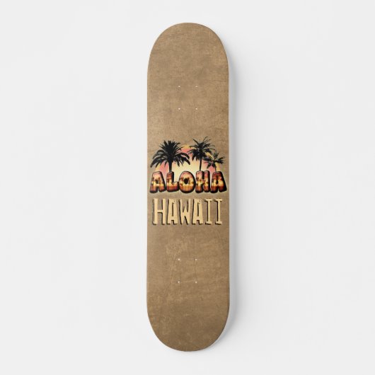 Aloha Hawaii Persoonlijk Skateboard (Voorkant)