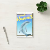 Aloha! Hawaii! Reisposter Dolphin Post-it® Notes (Kantoor)