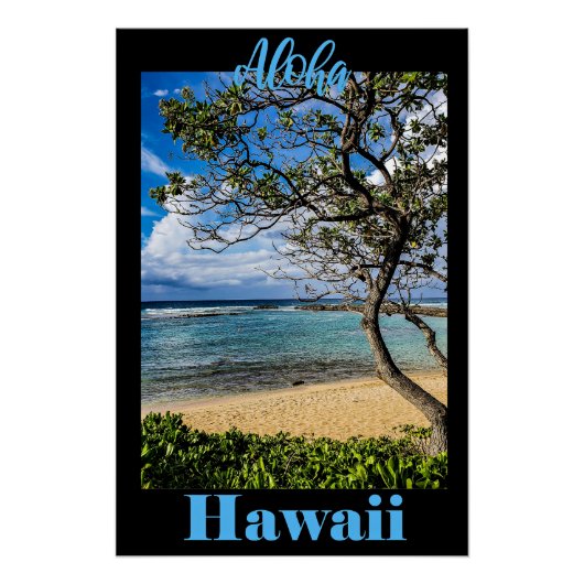Aloha Hawaii reisposter Perfect Poster (Voorkant)