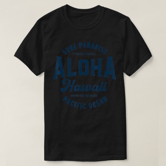  Aloha Hawaii Retro Preppy Throwback Mannen S T-shirt (Design voorkant)