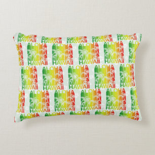 Aloha Hawaii Retro Summer Floral Accent Kussen