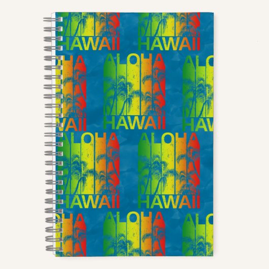 Aloha Hawaii Retro Summer Notitieboek (Voorkant)