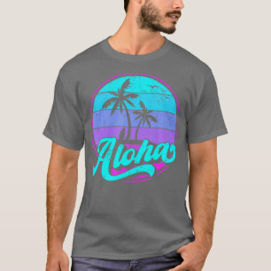 Aloha Hawaii Retro Sunset T-shirt