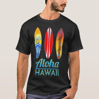 Aloha Hawaii Retro Surfboards Surfing765 T-shirt
