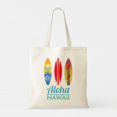 Aloha Hawaii Retro Surfboards Surfing765 Tote Bag (Achterkant)