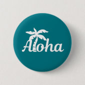 Aloha Hawaii Ronde Button 5,7 Cm (Voorkant)