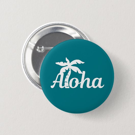 Aloha Hawaii Ronde Button 5,7 Cm (Voorkant /achterkant)