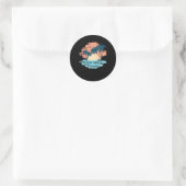 Aloha Hawaii Ronde Sticker (Tas)