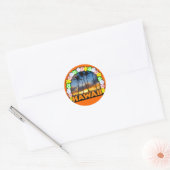 Aloha Hawaii Ronde Sticker (Envelop)