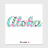 Aloha Hawaii Roze Hibiscus Flower Coconuts Sticker (Vel)